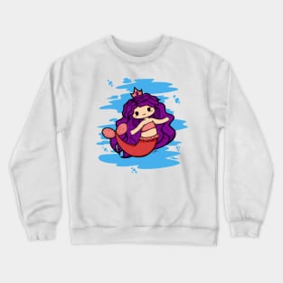 Cute Mermaid Illustration Crewneck Sweatshirt